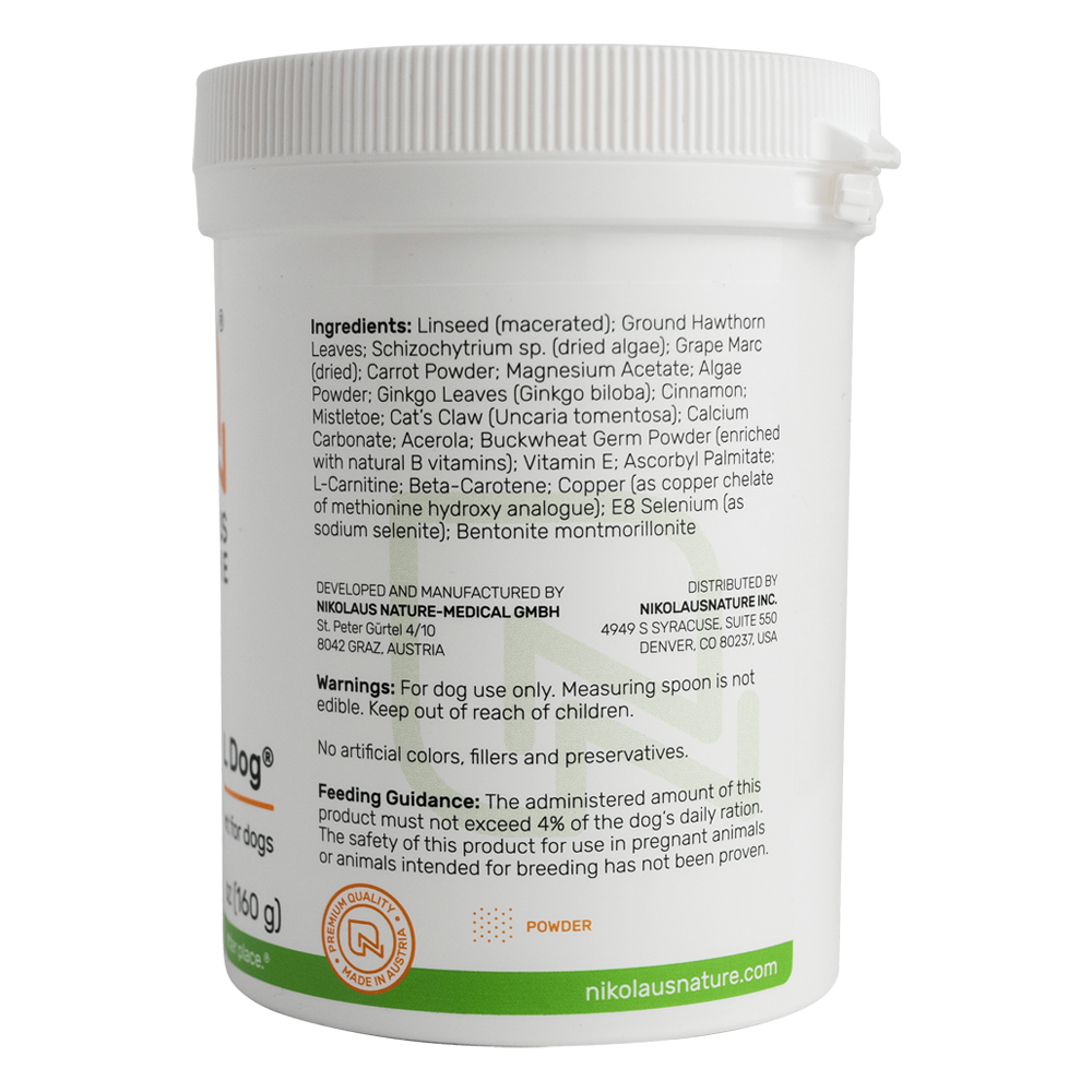 NN CORVITAL - Dog Heart Supplement label