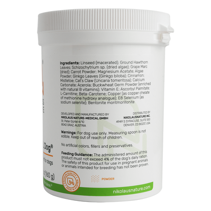 NN CORVITAL - Dog Heart Supplement label