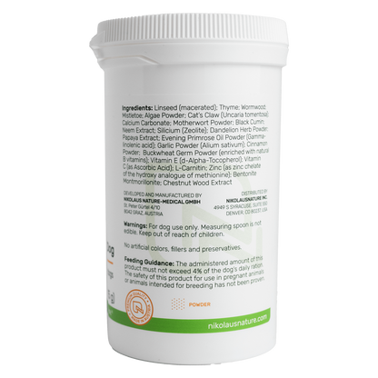 NN Herbal - Dog Pest Supplement label